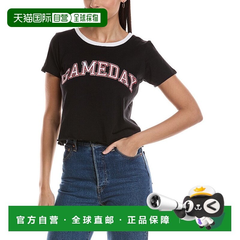 自营Prince Peter Gameday Oversized Crop T-Shirt - black 美国