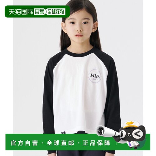 韩国直邮FILA KIDS 儿童童装T恤1200FK2RLG1302FBLK斐乐