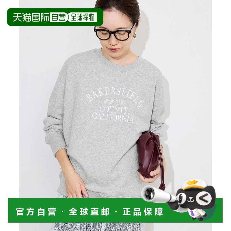 1h可退 日本直邮+81BRANCA 女装 SLOBE联名 logo卫衣 宽松休闲 洗