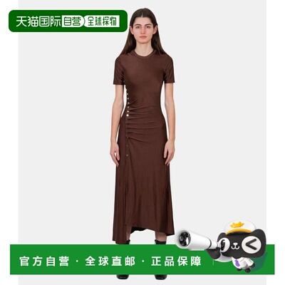 1h可退 香港直邮Rabanne 女士 longue drapee 睡袍 24PJR0348VI02