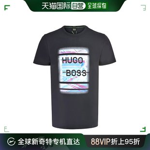 圆领T恤棉质混纺休闲宽松舒适柔软百搭 香港直邮Hugo Boss男士