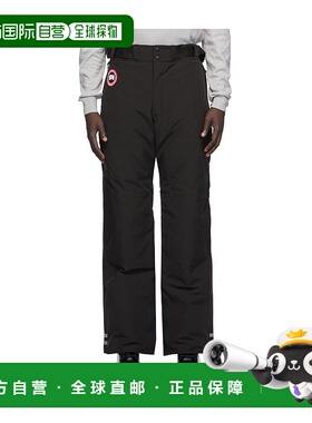 香港直邮CANADA GOOSE 男士休闲裤 4810M61 AW2020 黑色 徽标羽绒