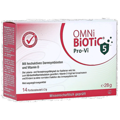 欧洲直邮德国欧敏力OMNi5种益生菌维D3增强免疫力冲剂14X2g