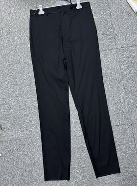 PRADA 男士休闲裤 SPG2918212VCF0002 SS2025 黑色 腰带环休闲裤