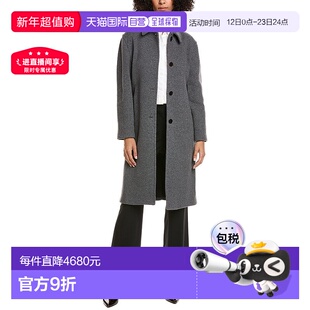 自营Theory Randall Wool-Blend Coat - Grey 外套美国直发奥莱