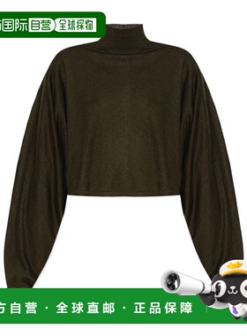 香港直邮Alaia 露背毛衣 AA9H1233K081B高领长袖