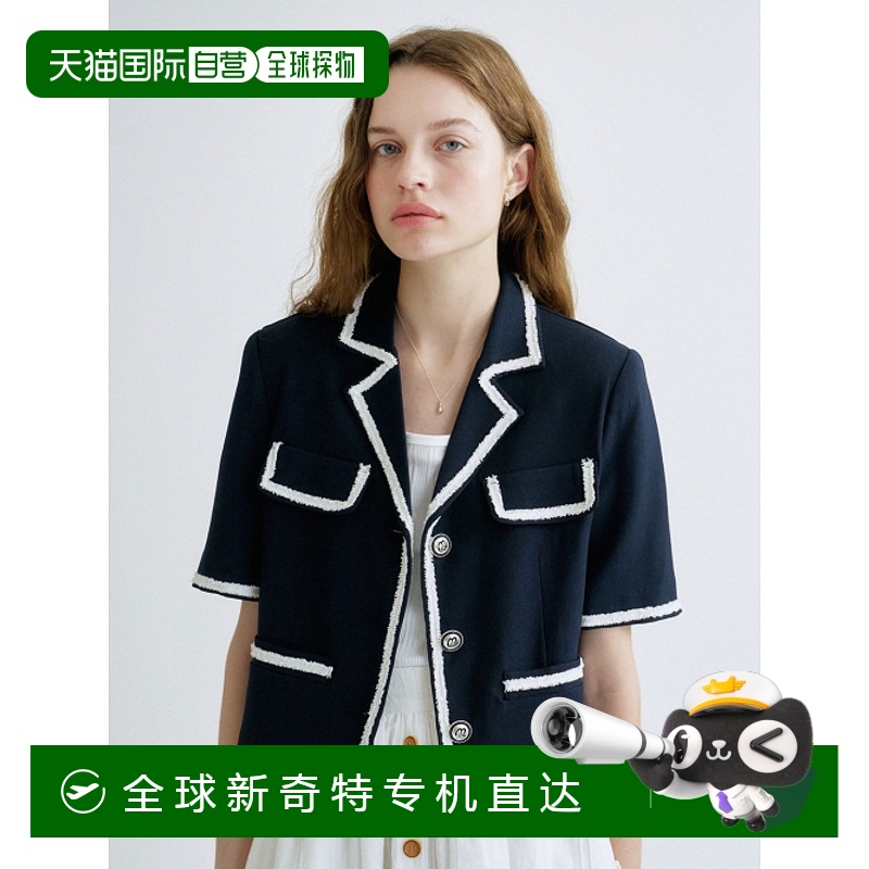 韩国直邮ANEDIT 女士女士精品AN24MJ6003NV S Trimming Half Summe