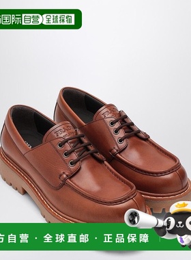 香港直邮PRADA 男士商务正装鞋 2EE416G000070F0046 SS2025 深棕