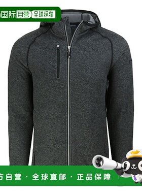 自营 cutter & buckCutter&Buck Mainsail全拉链连帽男式夹克-炭