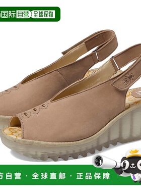 自营Fly London YEAY387FLY Sandals Women's  Taupe Wedge Heel