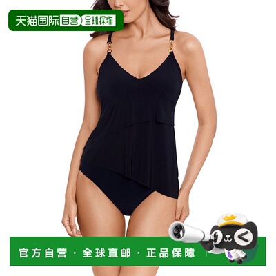 自营Magicsuit Chain Link Eliza Tankini - black 美国奥莱直发