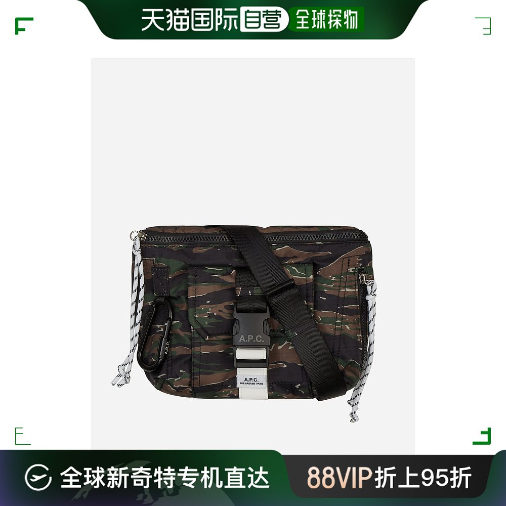 香港直邮潮奢 A.P.C.男士Waistbag跋涉卡其色