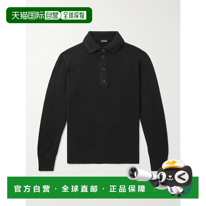 1h可退 香港直邮zegna 杰尼亚 男士 修身羊毛羊绒混纺Polo衫 UEB6