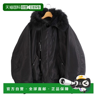 1h可退 日本直邮COMOLI 男女同款棉丝混纺宽松连帽夹克 卡其色 C0