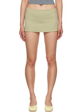 潮奢 Danielle Guizio 女士 独家发售绿色 Micro 短裙 C00301K021