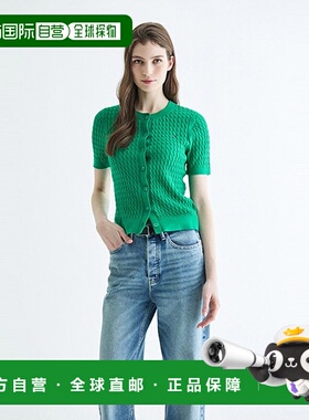 韩国直邮TOMMY HILFIGER 女士毛针织衫T22E1KCD060WT2L4B开衫