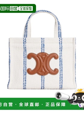 1h可退 香港直邮Celine 徽标条纹手提包 199162EYI.斜挎包单肩包