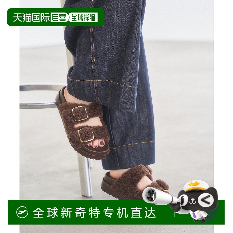 1h可退 日本直邮Le Talon 女装 仿皮毛一体厚底凉鞋 步行舒适 251