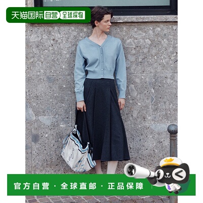 韩国直邮LOEUVRE 女士半身裙 Wool Blended Pintuck Flared Skirt