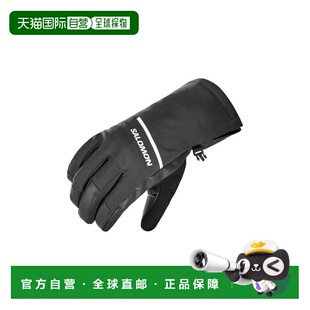 自营欧洲直邮Salomon Propeller黑色聚酰胺防水保暖手套男女通用