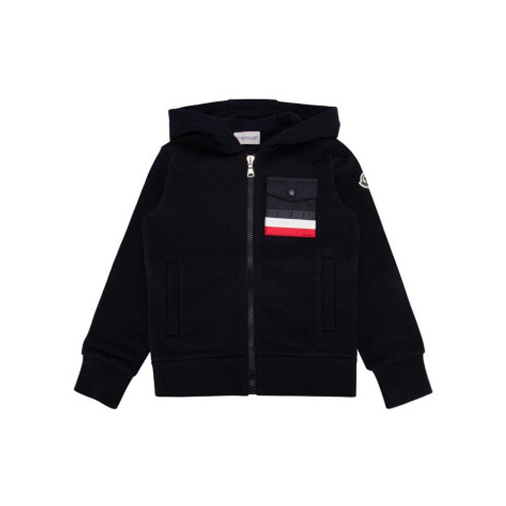 MONCLER 男士卫衣 8G00031899PS778 AW2024 黑色 SWEATSHIRT