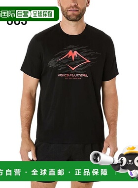 日本直邮亚瑟士 男款半袖T恤 海外尺寸 asics FUJITRAIL 标志 T