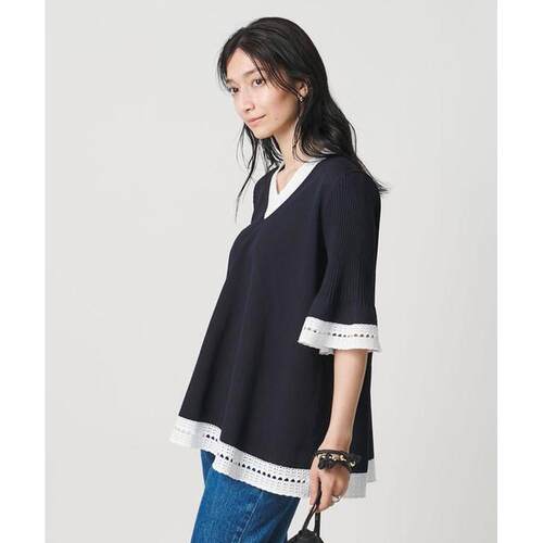 1h可退 日本直邮UNITED ARROWS V领 针织长款上衣