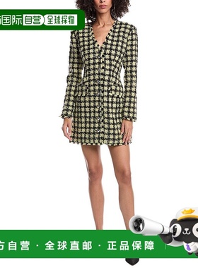 自营Toccin Mallory Strong Shoulder Button Front Wool-Blend D