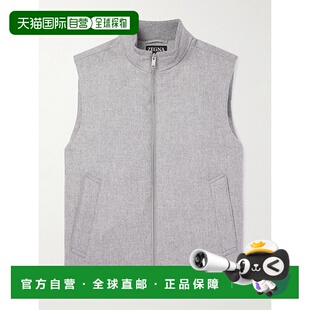 1h可退 香港直邮Zegna 杰尼亚 男士 Elements 拉鍊背心 UET45A8E1