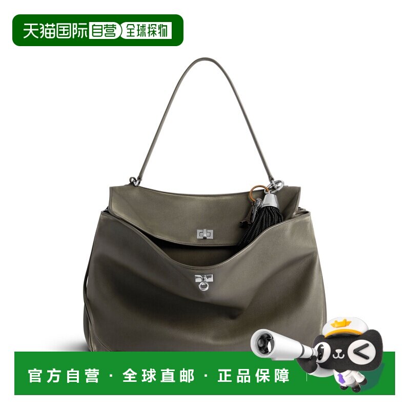 自营欧洲直邮Balenciaga巴黎世家 Rodeo女士可拆钥匙扣大号手提包