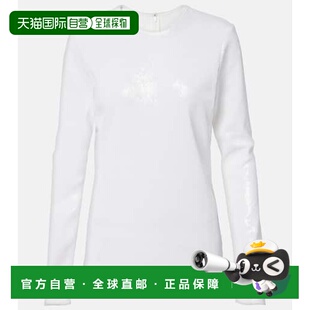 香港直邮toteme 舒适时尚 女士 white白色 珠片上衣 1h可退