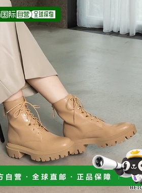 日本直邮RANDA 无压力柔软防滑鞋底系带靴 厚底女靴 RA041BW11665