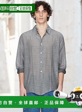 香港直邮Our Legacy 男士 灰色 Beyond 衬衫 M2252BP格纹