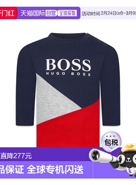 1h可退 香港直邮BOSS 波士 男童 上衣童装 J05873K849 blue蓝色