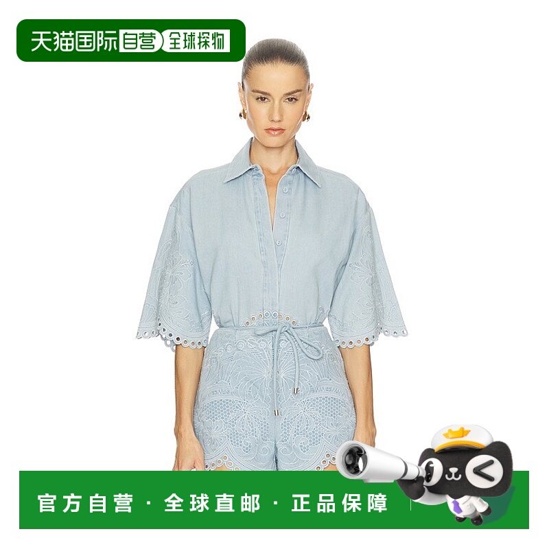 1h可退 香港直邮ZIMMERMANN 女士 Daylight 牛仔布衬衫 7214TRS26