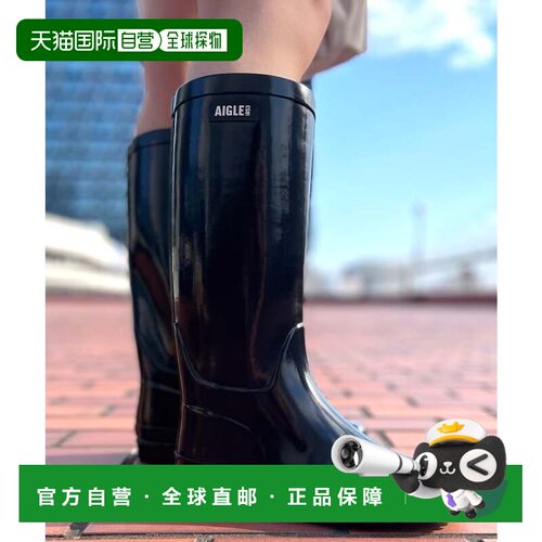 日本直邮Eliosa 橡胶靴 黑色雨靴