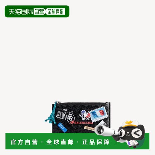自营欧洲直邮Balenciaga巴黎世家 Long Cash Grand男士印花长款卡