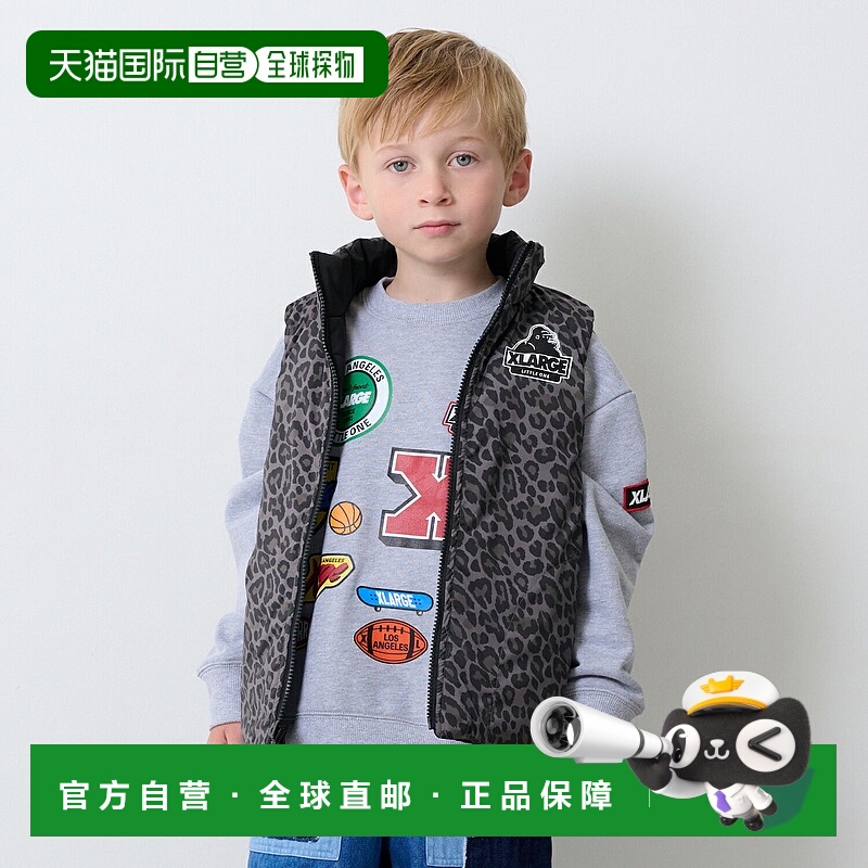 日本直邮XLARGE KIDS 豹纹双面背心