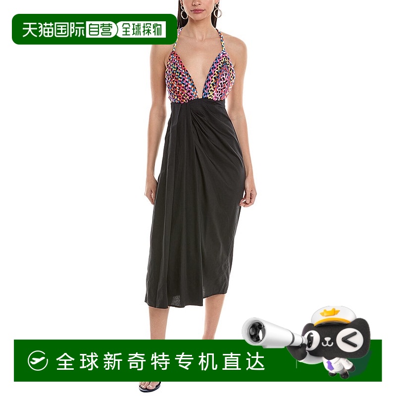自营Mara Hoffman Jutta 亚麻混纺长连衣裙 - 黑色 【美国奥莱】