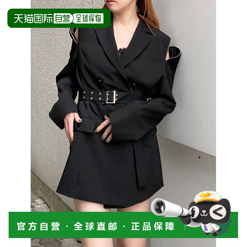 日本直邮MURUA 女装 多功能拉链迷你连衣裙 宽松两穿设计 0126203