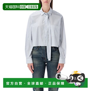 女士衬衫 Prada P462I17MGF0637 蓝色 stri AW2025 香港直邮PRADA