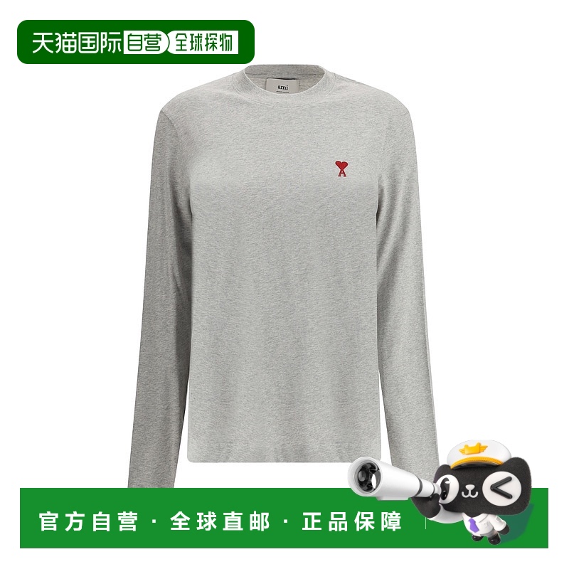 1h可退 香港直邮潮奢 Ami Paris 女士 长袖T恤 BFUTS2357240