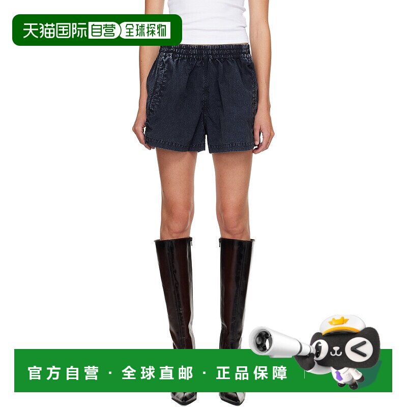 1h可退 香港直邮潮奢 Diesel 迪赛 女士 黑色 S-Ound 短裤 A18574