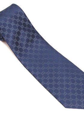 日本直邮 GUCCI 男士蓝色领带 [456520 4B002 4300]