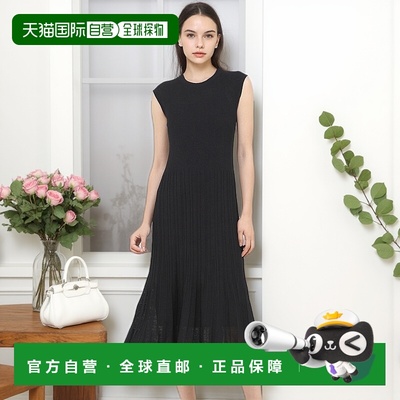 1h可退 日本直邮EPOCA女士春夏麻尼龙混纺修身肋织连衣裙 M5J4257