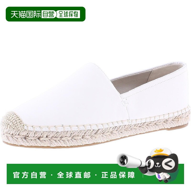 自营sam edelmanKarlita女式皮革Espadrile时尚乐福鞋-白色皮革
