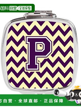 自营Carolines Treasures CJ1058-PSCM 字母 P 雪佛龙紫色和正品