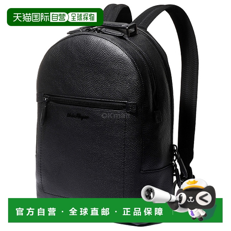 韩国直邮salvatore ferragamo菲拉格慕真皮双肩背包男女简约休闲