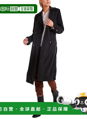 自营Bella Dahl风衣-黑色 美国奥莱直发