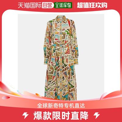 香港直邮潮奢 ALÉMAIS 女士星星男士亚麻衬衫式连衣裙